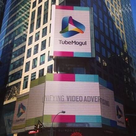 TubeMogul billboard in Times Square